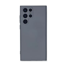 Samsung Uyumlu Galaxy S24 Ultra Uyumlu Kılıf Nano İçi Kadife Silikon - Gri