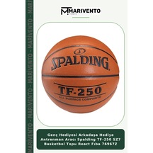 Genç Hediyesi Arkadaşa Hediye Antrenman Aracı Spalding Tf-250 Sz7 Basketbol Topu React Fıba 76967z