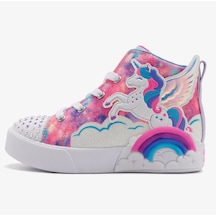 Skechers Twinkle Magic Kids Sneaker Lastik Bağcıklı Işıklı Çocuk Ayakkabısı Mor Mor