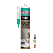 Akfıx Duşakabin Silikonu 100d Şeffaf-beyaz Renk Seçeneği 280 Ml