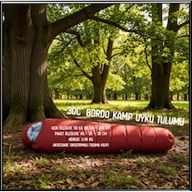 Uyguna-yakala -30c Bordo Kamp Uyku Tulumu-tlm.077 Çok Renkli
