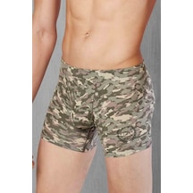 Doreanse Erkek Modal Kamuflaj Baskılı Torbalı Normal Paça Boxer Çok Renkli