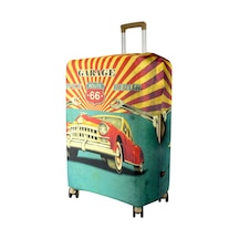 My Saraciye My 155 Route 66 Valiz İçin Kılıf Kabin Boy Kırmızı