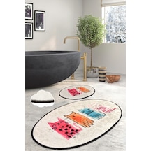 Baby Cats Djt 2 Lı Set Banyo Halısı Çok Renkli