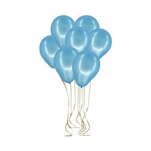 Metalik Mavi Balon 50 Adet 12 İnc Lateks Balon