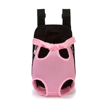 Qingmipy Taşınabilir Kedi Köpek Çantası - Nefes Alabilir, Katlanabilir Göğüs Çantası Pembe