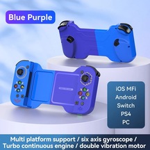 Mavi B-d3 Tip-c Teleskopik Cep Telefonu Gamepad Bluetooth 5.0 Oyun Denetleyicisi Joystick Pubg İçin Ios/android İçin Ns Anahtarı/ps3/ps4