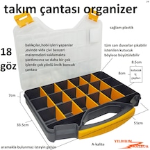 Takım Çantası Organizer 18 Göz Duble Büyük Boy Civata Vida Kutusu