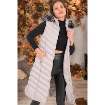 Z6684 Dewberry Bayan Yelek-düz Açık Gri Düz Açık Gri Z6684 Dewberry Bayan Yelek-düz Açık Gri Düz Açık Gri