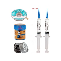 Krem Lehim Mchanc 138 C 42gr Havya Uç Temizleyici Flux Lehim Toplama Cp-3515 Lehim Emme Teli Seti05