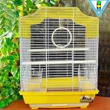 Kuş - 305 - Kafesi Karışık Renkli 34.5 X 28 - Spt-gld - X 45.5