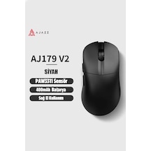 Aj179v2 3 Modlu Kablolu-wireless-bluetooth 1000hz 12.000 Dpı-paw 3311 Optik Sensör Gaming Mouse Diğer