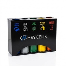 5li Sıfır Atık Kutusu Geri Dönüşüm Ünitesi Gd-506 Metal Atık Ayrıştırma Sistemi Hey Çelik