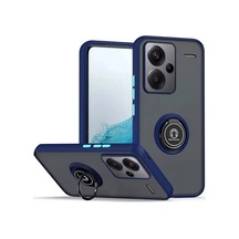 Xiaomi Redmi Note 13 Pro Plus Kılıf Montreal Yüzüklü Silikon Kapak - Lacivert 0.2M-Çok Renkli