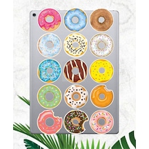 Donut Sticker Seti Laptop Ajanda Pc Tablet Telefon Defter Etiket Bullet Journal Diğer