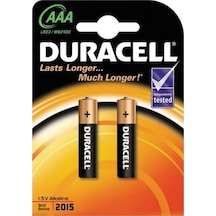 Duracell LR03/MN2400 AAA İnce Kalem Pil 2'li