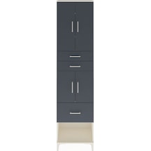 Arges Dolap 4 Raflı 3 Çekmeceli 4 Kapaklı 60x30x243 Aytaşı-antrasit Aytası Arges Dolap 4 Raflı 3 Çekmeceli 4 Kapaklı 60x30x243 Aytaşı-antrasit Aytası