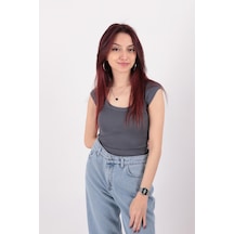 Busem S0016476 Kadın Bluz Antrasit