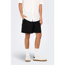 Only & Sons Only&sons Onskal Cargo 0287 Shorts Siyah Erkek Şort Siyah
