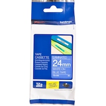 BROTHER P-TOUCH TZE-555 TZE-TAPE 24 MM MAVİ ÜZERİNE BEYAZ LAMİNASYONLU ETİKET