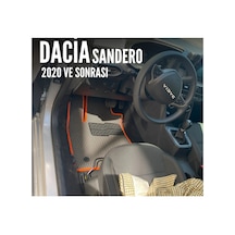 Dacia Sandero 2020-2023 Premium Eva Akıllı Oto Paspas-metal Topukluk Siyah