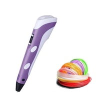 Geeksen Slowmoose 3d Yazıcı Kalemi, 100m Mor Filament İle 3d Tasarım Ve Eğitici Oyuncaklar İçin İdeal