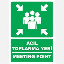 Ekstrafix 25x35 Acil Toplanma Yeri Sticker Pvc Fosforlu