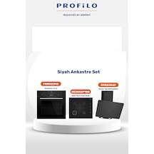 Profilo FRMA234S - OE36K6P10D - DVK6J469 3'lü Siyah Ankastre Set