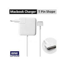 Apple Uyumlu Macbook A1502 Early 2015 Mf841ll/a Uyumlu Adaptör 60w Magsafe2 Şarj Cihazı