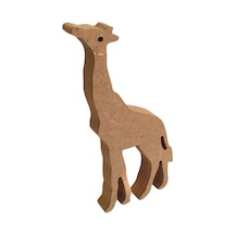 Na Neşeli Ahşap 15 Cm Ahşap Zürafa Figürü 18 Mm Dik Durabilen Ahşap Boyama Ürünü . Oda Süsü Dekoratif Obje Model Neseli234568567