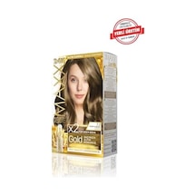 Maxx Deluxe Serisi 24k Altın Parçacıklı Serum İle 1 Kutu 2 X 50 Ml Ve Geliştiriciler Saç Boyası Fındık Kabuğu 7.3