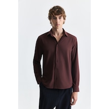 Antioch Comfort Slim Fit Gömlek Bordo