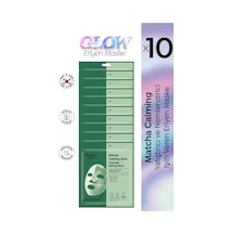 Dermal Seoul Face Matcha Yatıştırıcı Işıltı Veren Eriyen Glow Hidrojel Kore Maskesi 34 Gr 10 Adet
