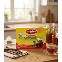 Zengibar Meyan Kökü Şerbeti 20 Adet 320 Gr Süzen Poşetli
