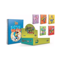 Gıpta Defter Kral Şakir Spiralli Karton Kapak A6 6014 Çok Renkli