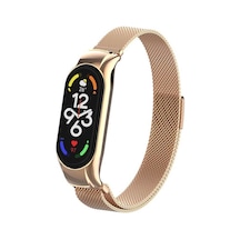 Xiaomi Mi Band 7 Uyumlu Krd-01 Metal Nrtk Kordon-rose Gold