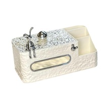 Suntek Banyo Oturma Odası Ofis Için Doku Kutusu Kapağı Yüz Tutucu Beyaz