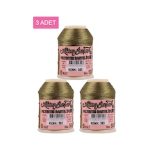 3 Adet Altınbaşak Oya Ve Dantel İpi 20 Gr - Royaleks - No: 383