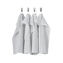 Ikea Rınnıg 4'lü Mutfak Havlusu 45 X 60 Cm Beyaz - Gri