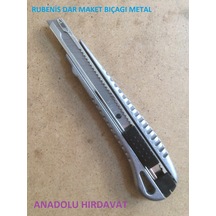 Rubenis Maket Bıçagı Metal İnce Uçlu Bıçak Falçata Bıçak