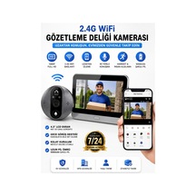 Kablosuz Akıllı Görüntülü Kapı Zili 2.4g Wifi Çift Yönlü Ses, Hareket Algılama, Uzaktan Telefon Takibi 5000mah