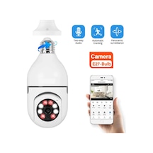 Panoramik Ampul Kamera Kablosuz E27 Ampul Kamera Projeksiyon 360 Derece