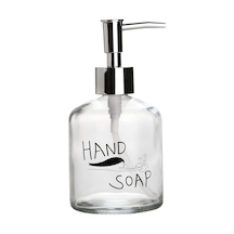 Sıvı Sabunluk,el Sabunu Yazılı 300ml 7,6x15,5cm Siyah