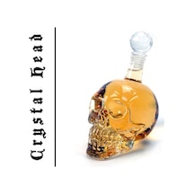 1000 Ml Crystal Head Kuru Kafa İçki Şişesi