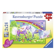 Ravensburger 2x24 Parça Puzzle Gökkuşağı Atları 091935
