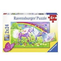 Ravensburger 2x24 Parça Puzzle Gökkuşağı Atları 091935