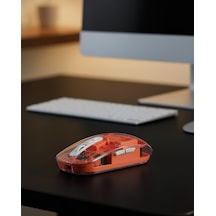 Sessiz Tıklamalı Şeffaf Bluetooth Usb Mouse Uczzzm223mouseturuncu-3 Belirtilmemiş