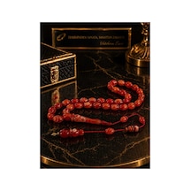 Ateş Kırmızısı Damarlı Tesbih Özel Tasarım Şık & Koleksiyonluk Kırmızı - 871166943 Kırmızı - 871166943 Kırmızı