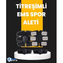 Titreşimli Ems Spor Ve Fitness Cihazı Karın Kası Kol Bacak 2025 Model Çok Renkli
