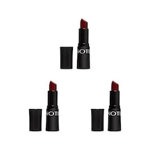 Cosmetics Mattemoist Lipstick 307 Dark Wine Mat Bitişli Ruj - Bordo 3 Paketi Abanoz